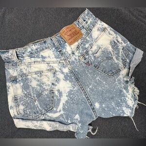 Levi’s red tag distressed one of a kind shorts !